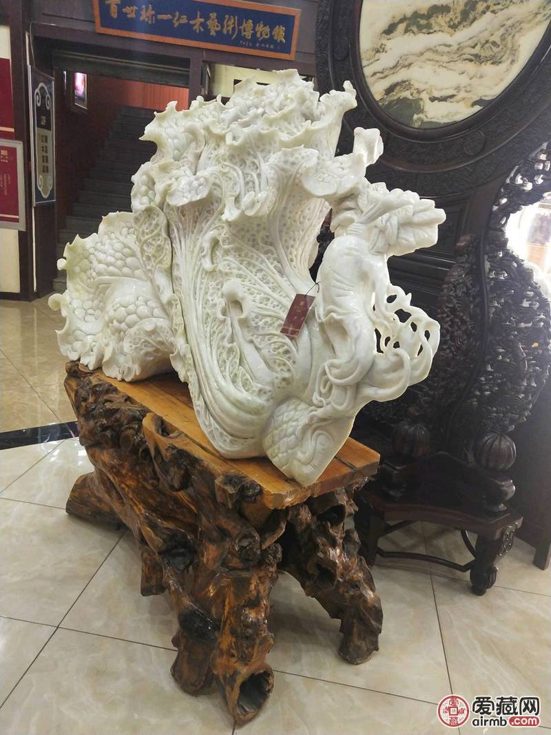 岫玉白菜，90年代收的，这种品