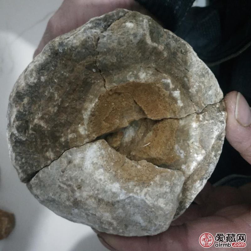 恐龙蛋化石，出于贵州省贞丰县，