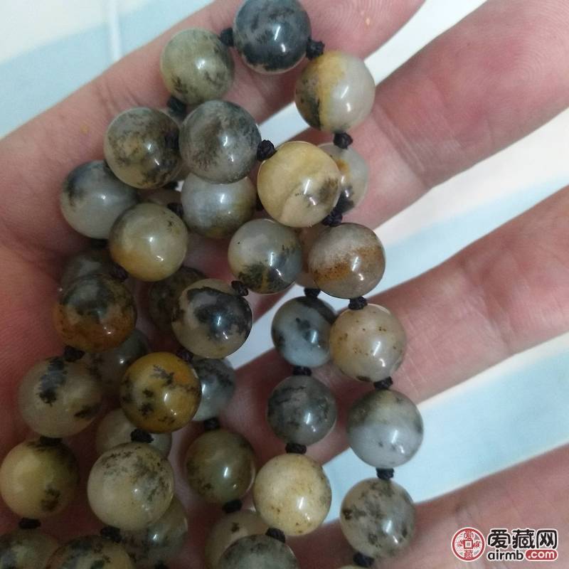 精品黄龙玉水草，108颗，详情