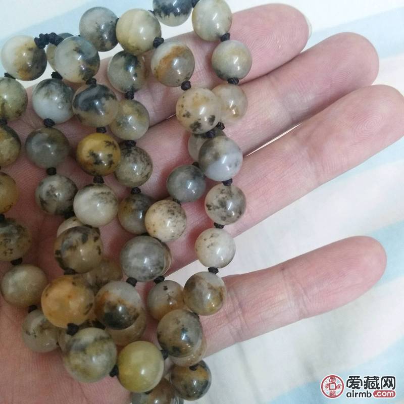精品黄龙玉水草，108颗，详情
