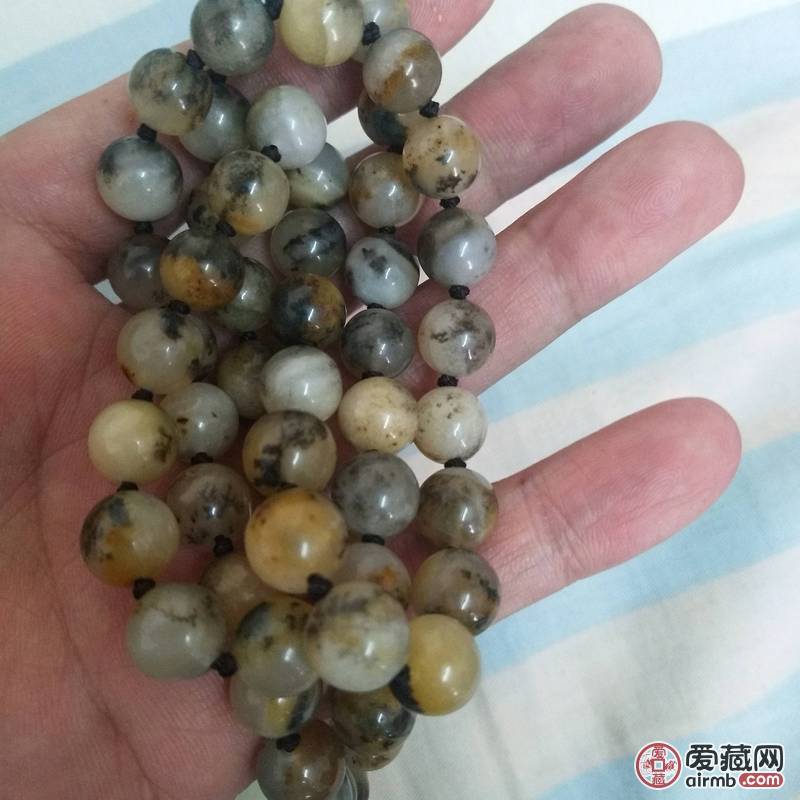 精品黄龙玉水草，108颗，详情