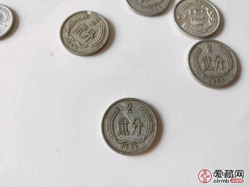 56年至83年2分硬币