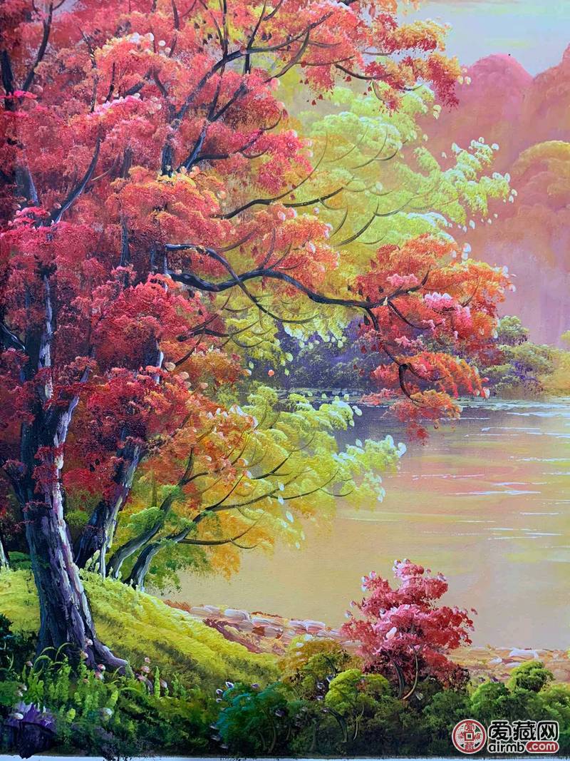 大画会友，手工油画风景画《桂林