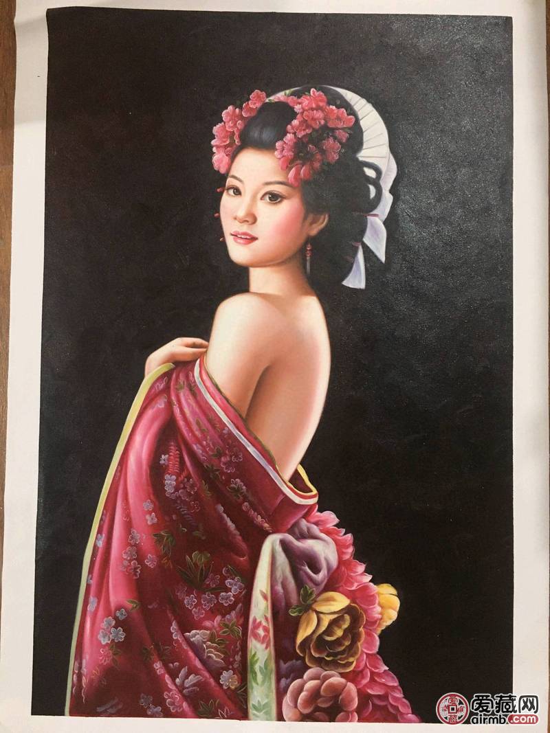 纯手工油画现货实物！节日会友！