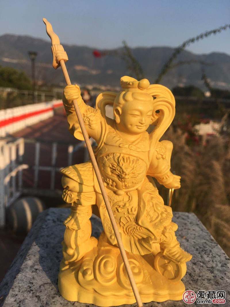 黄杨木哪咤材质：大叶黄杨木尺寸