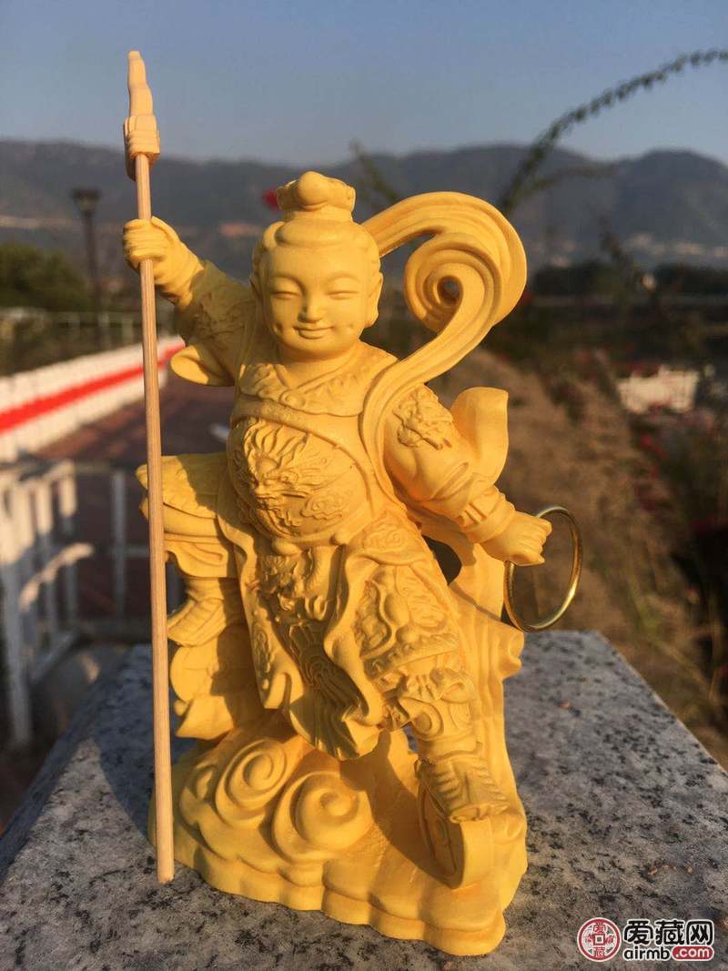 黄杨木哪咤材质：大叶黄杨木尺寸