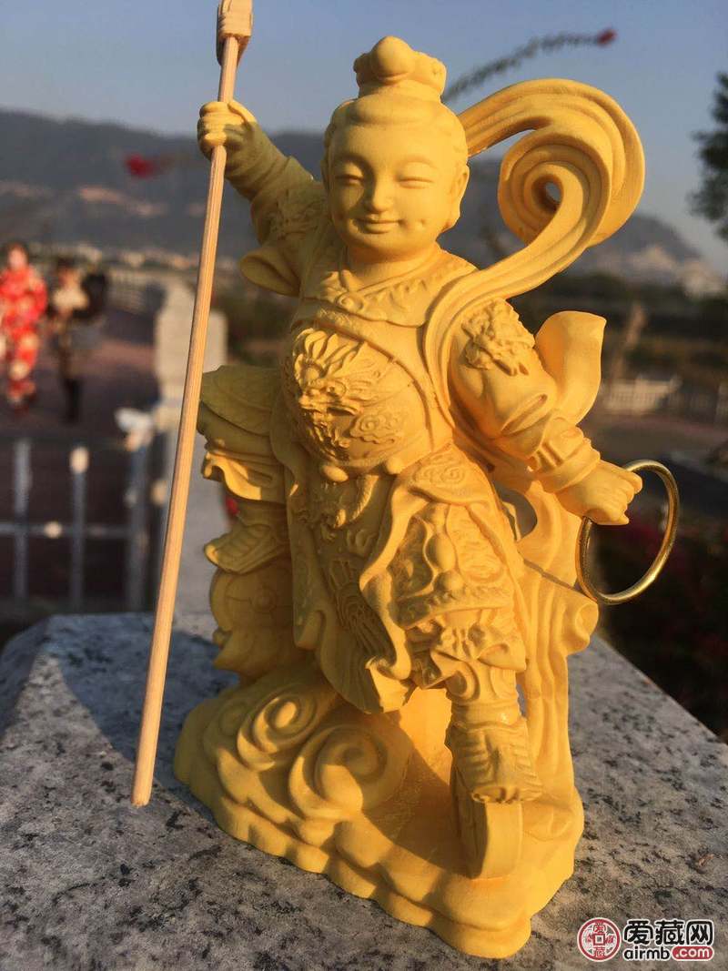 黄杨木哪咤材质：大叶黄杨木尺寸
