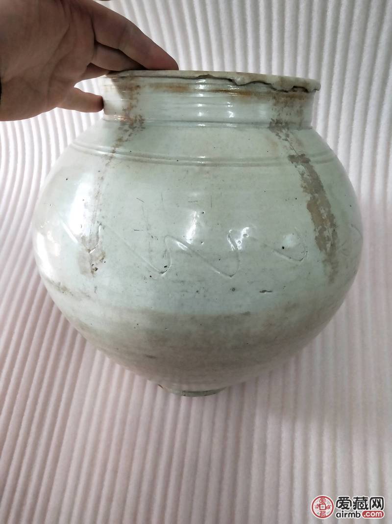 李朝白月亮罐1900