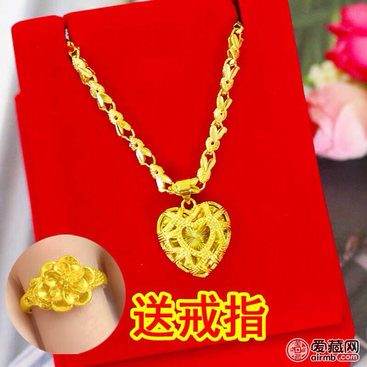 正宗越南沙金项链女首饰吊坠正品
