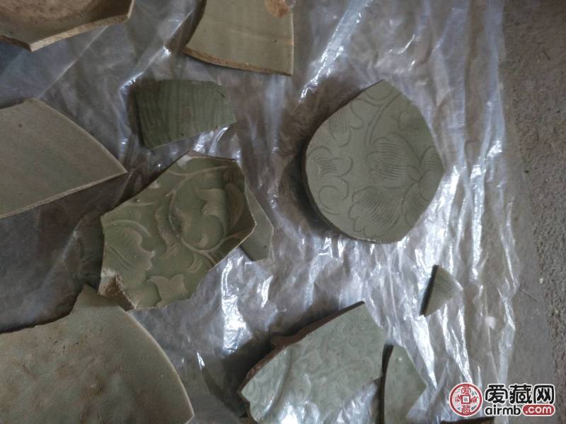 耀州斗笠碗残片，适合学习、做标
