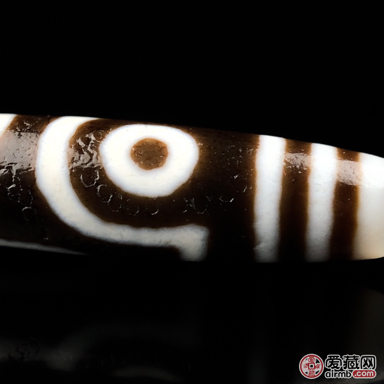藏传玛瑙至纯两眼天珠尺寸54×