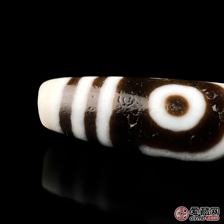 藏传玛瑙至纯两眼天珠尺寸54×