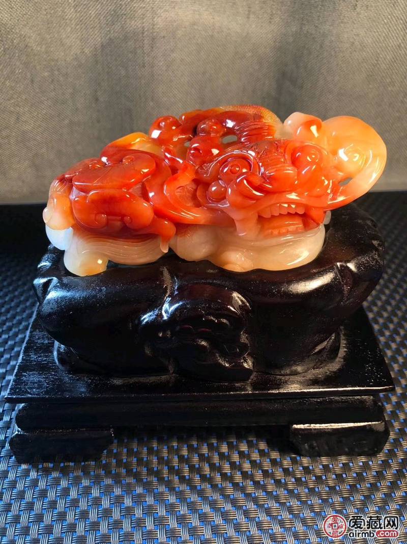 精品黄龙玉招财守财貔貅摆件，*