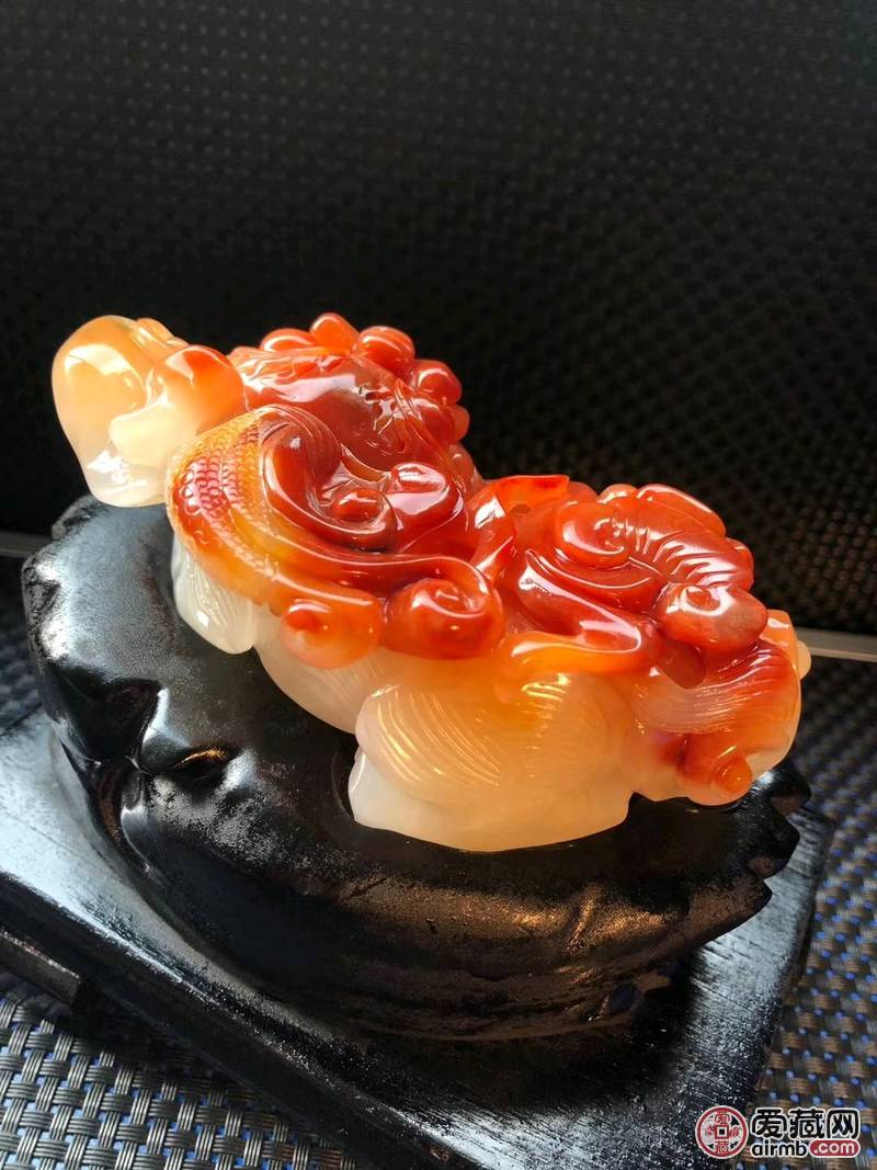 精品黄龙玉招财守财貔貅摆件，*