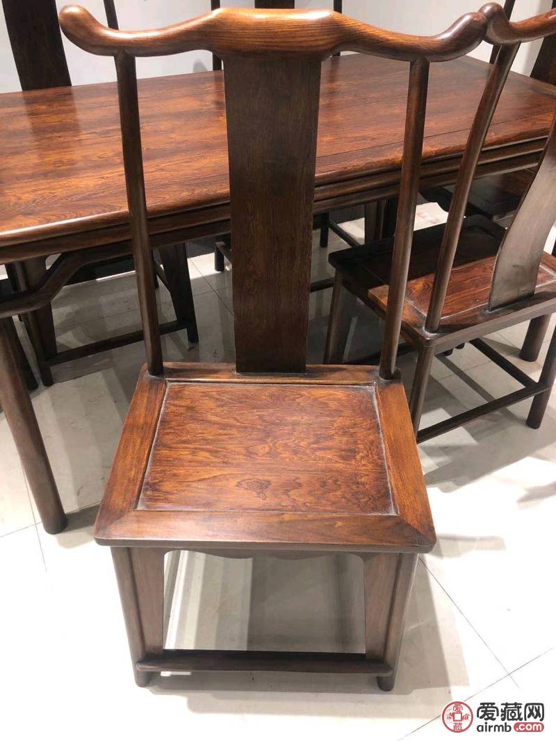 大叶黄花梨餐桌七件套，做工好，
