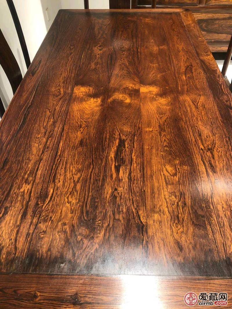 大叶黄花梨餐桌七件套，做工好，