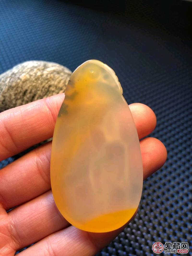 精品黄龙玉观音挂件，玉质细腻，