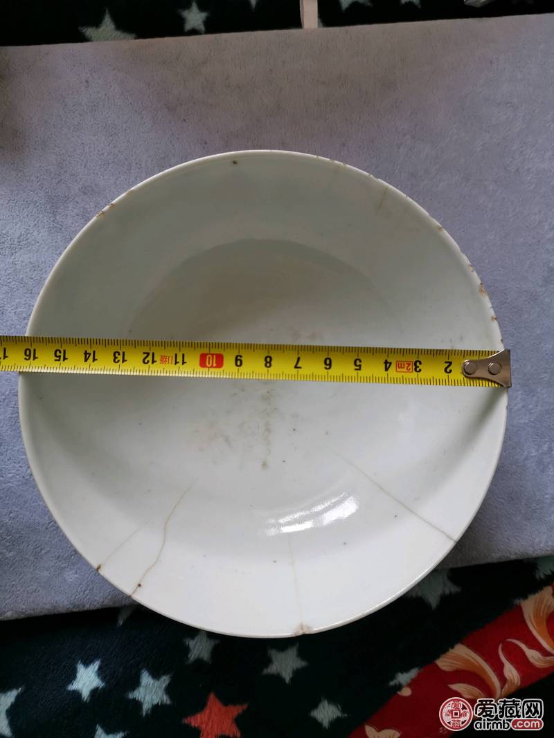 清代青花瓷碗瓷器品相如图，实物