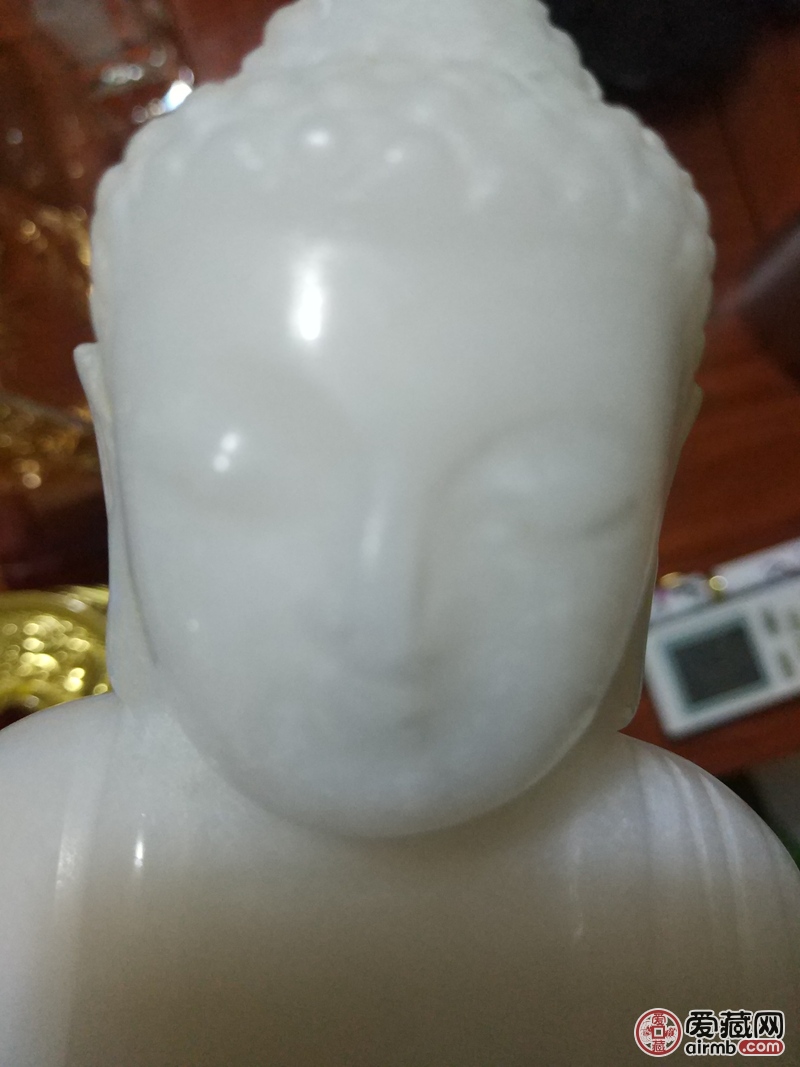 缅甸白玉玉佛，3.7公斤，25