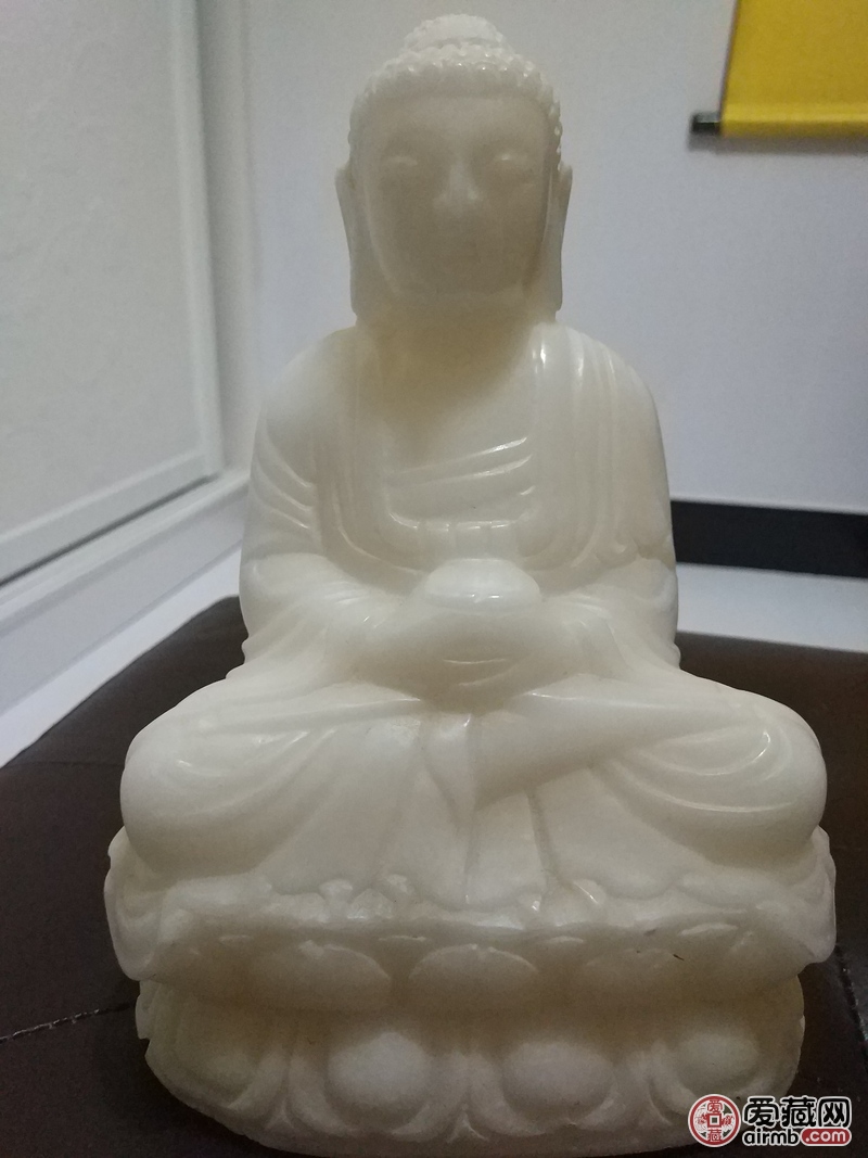 缅甸白玉玉佛，3.7公斤，25