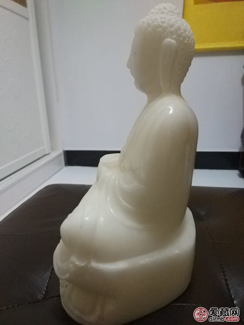 缅甸白玉玉佛，3.7公斤，25