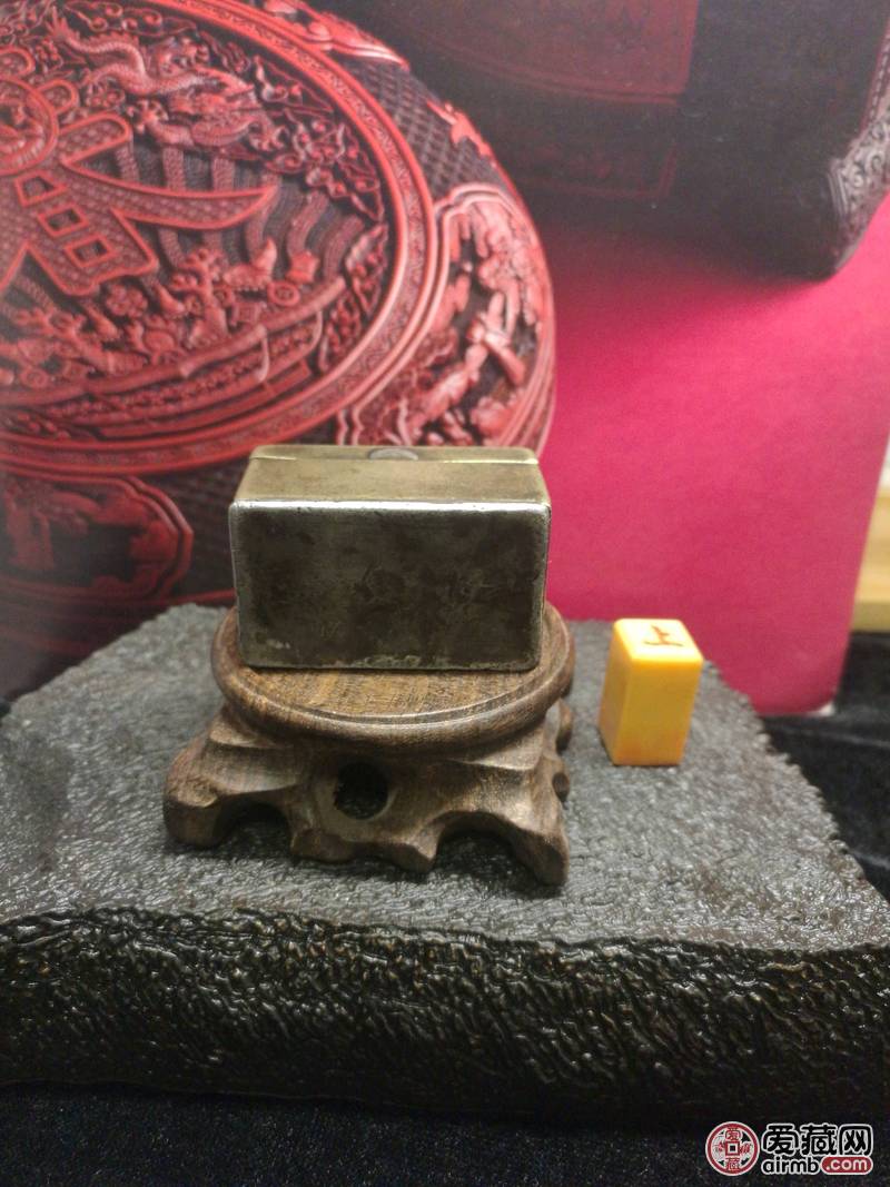 老人旧藏铜制箱型老印章盒一套～