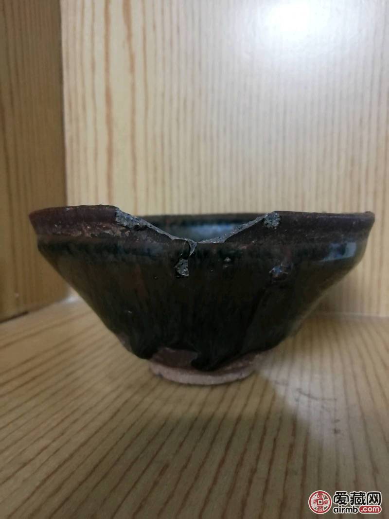 宋代铁胎建窑建盏/古玩文房古董