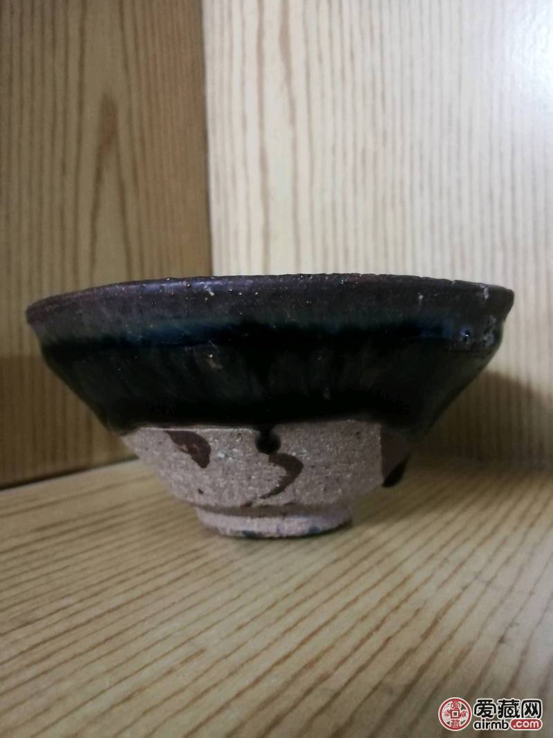 宋代铁胎建窑建盏/古玩文房古董