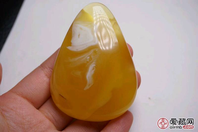 俄料鸡油黄飘瓷白花水滴，完美无