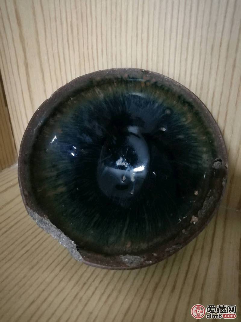 宋代铁胎建窑建盏/古玩文房古董