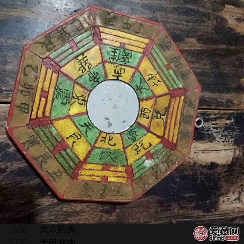 八卦镜，清代至民国，文字图案全