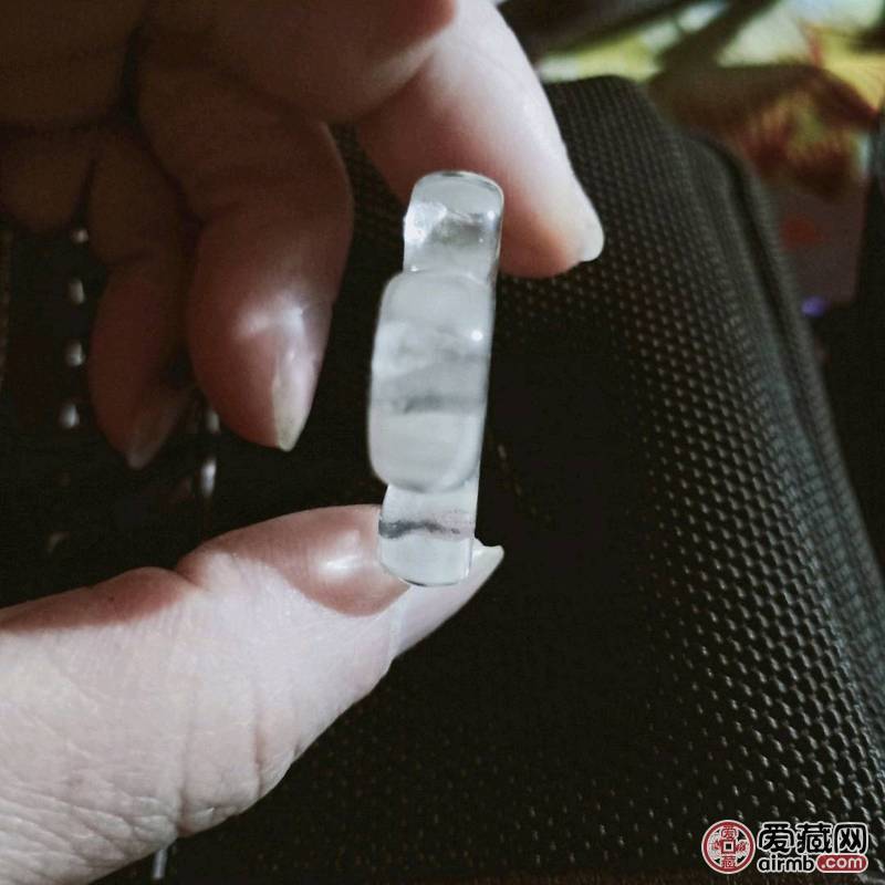 天然晶莹老水晶挂件，清代