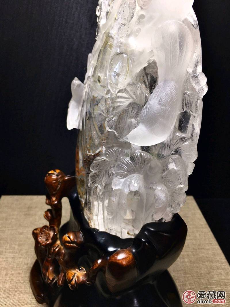 *水晶【晶中晶】喜上眉梢摆件，