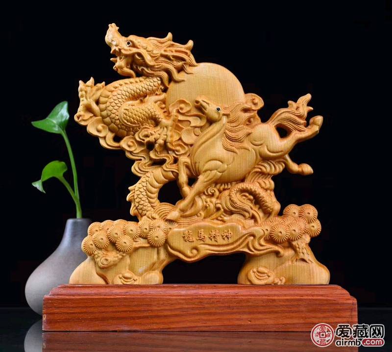 崖柏龙马精神摆件\n\n【龙马