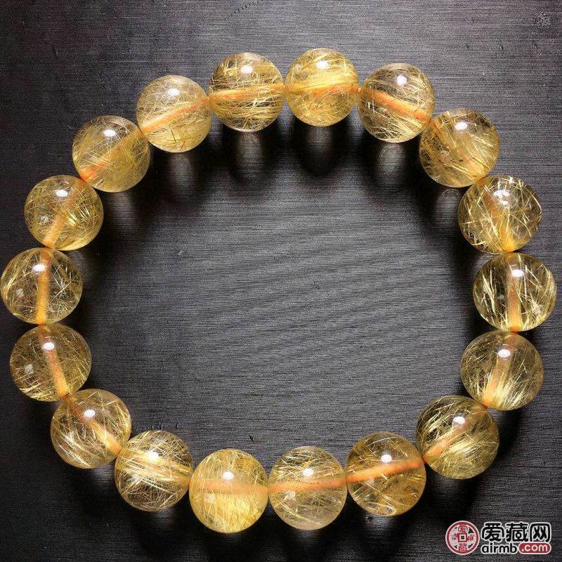 *巴西钛晶发单圈手链，招财纳福