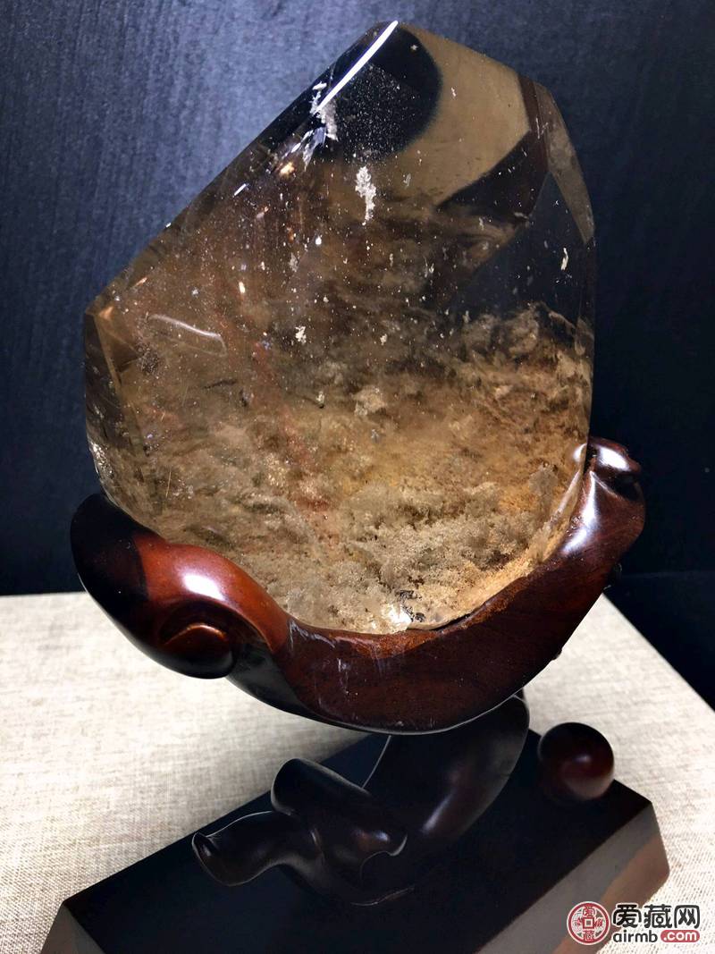 *幽灵发原石摆件、观赏石、彩幽