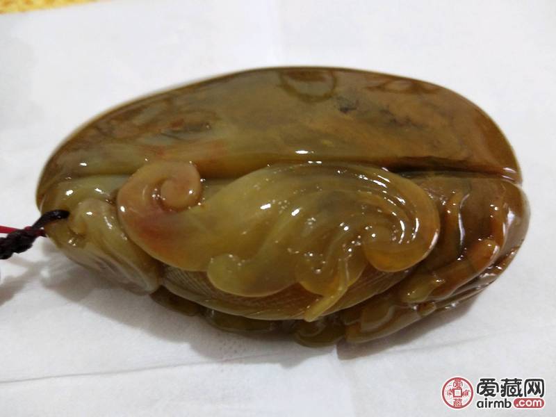 巴林石 巴林黄冻石《黄鳌元宝》
