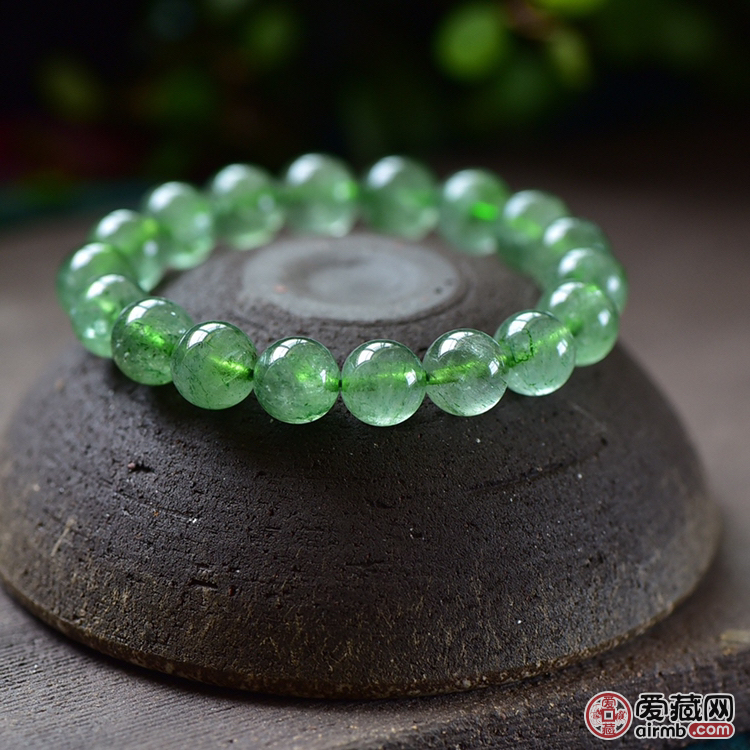 特级天然绿草莓?单圈手链、清新