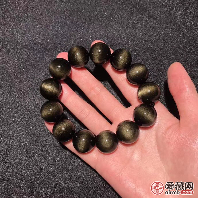 【产品】金曜石猫眼手链（25号