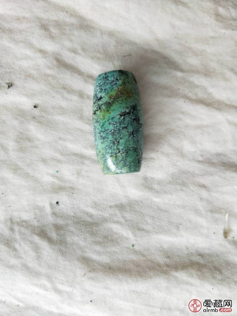 绿松石桶珠，27X17mm，1