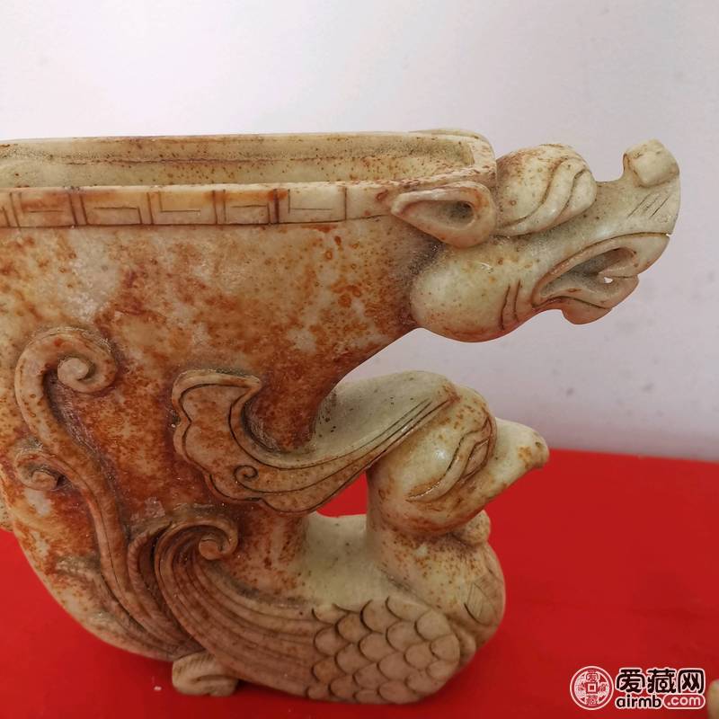 高古玉怪兽樽\n       