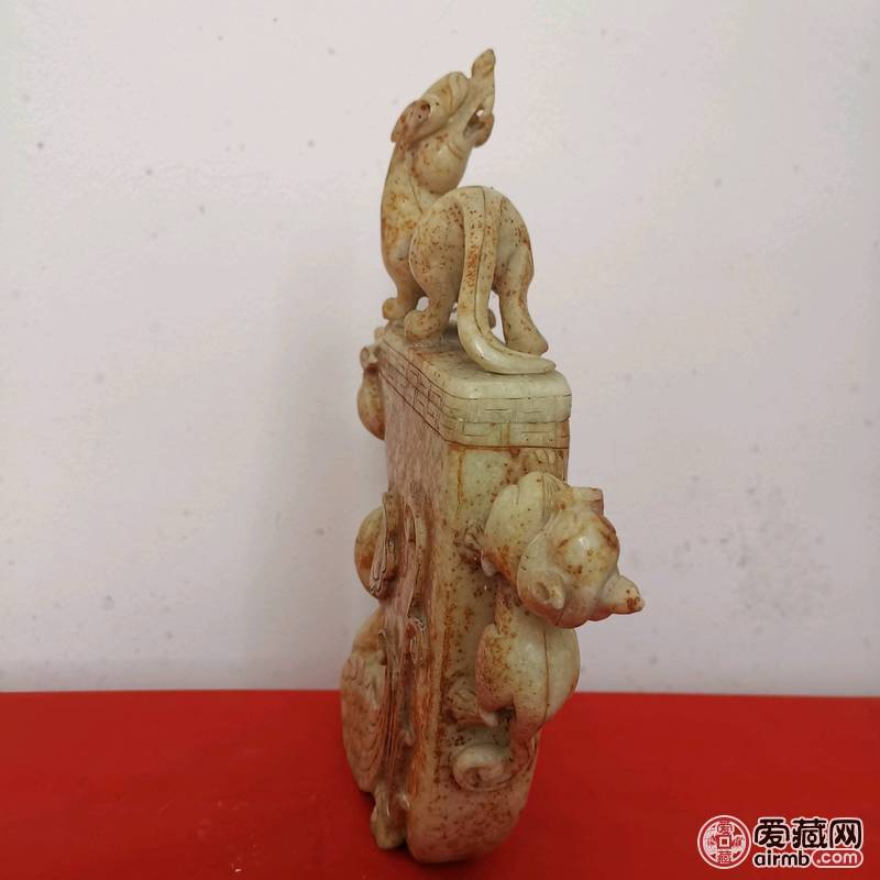高古玉怪兽樽\n       
