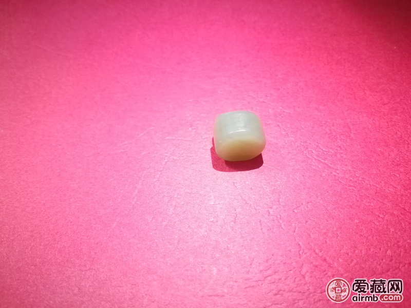 和田玉碧玉闲章\n籽料带皮\n