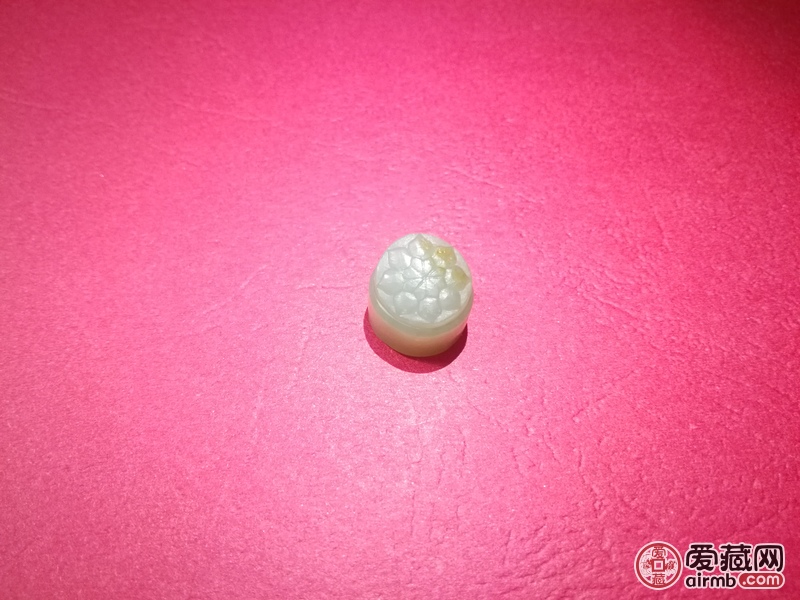 和田玉碧玉闲章\n籽料带皮\n