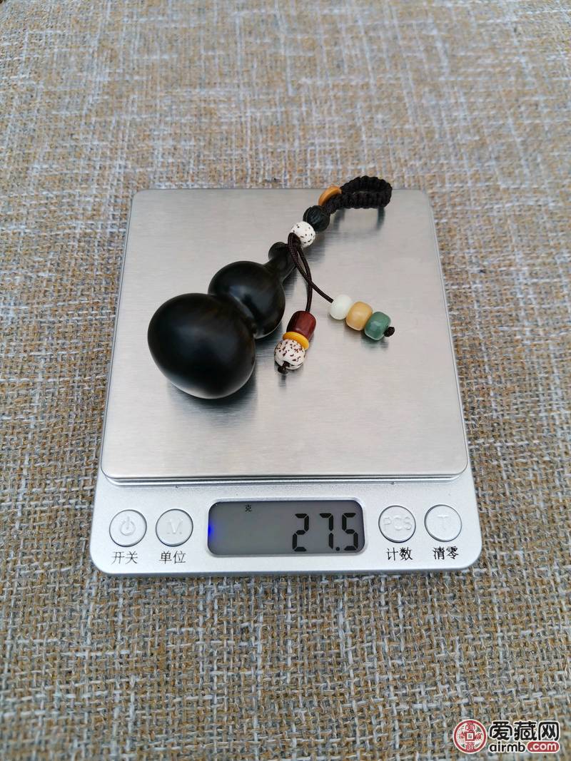 手工编织檀木葫芦汽车钥匙扣挂件