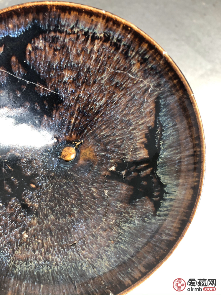 宋代吉州窑碗，如图，釉水如新，