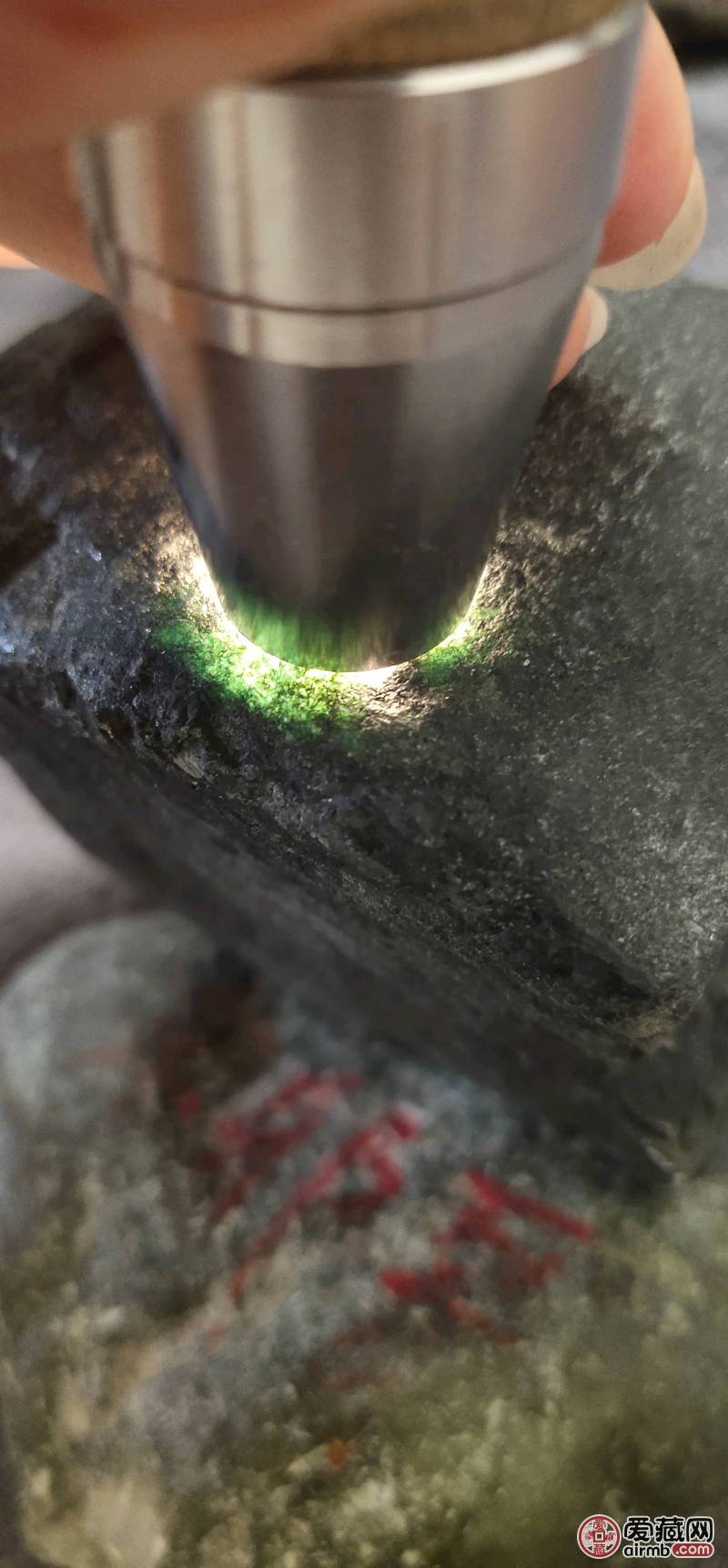 缅甸翡翠原石760克，宝贝皮壳