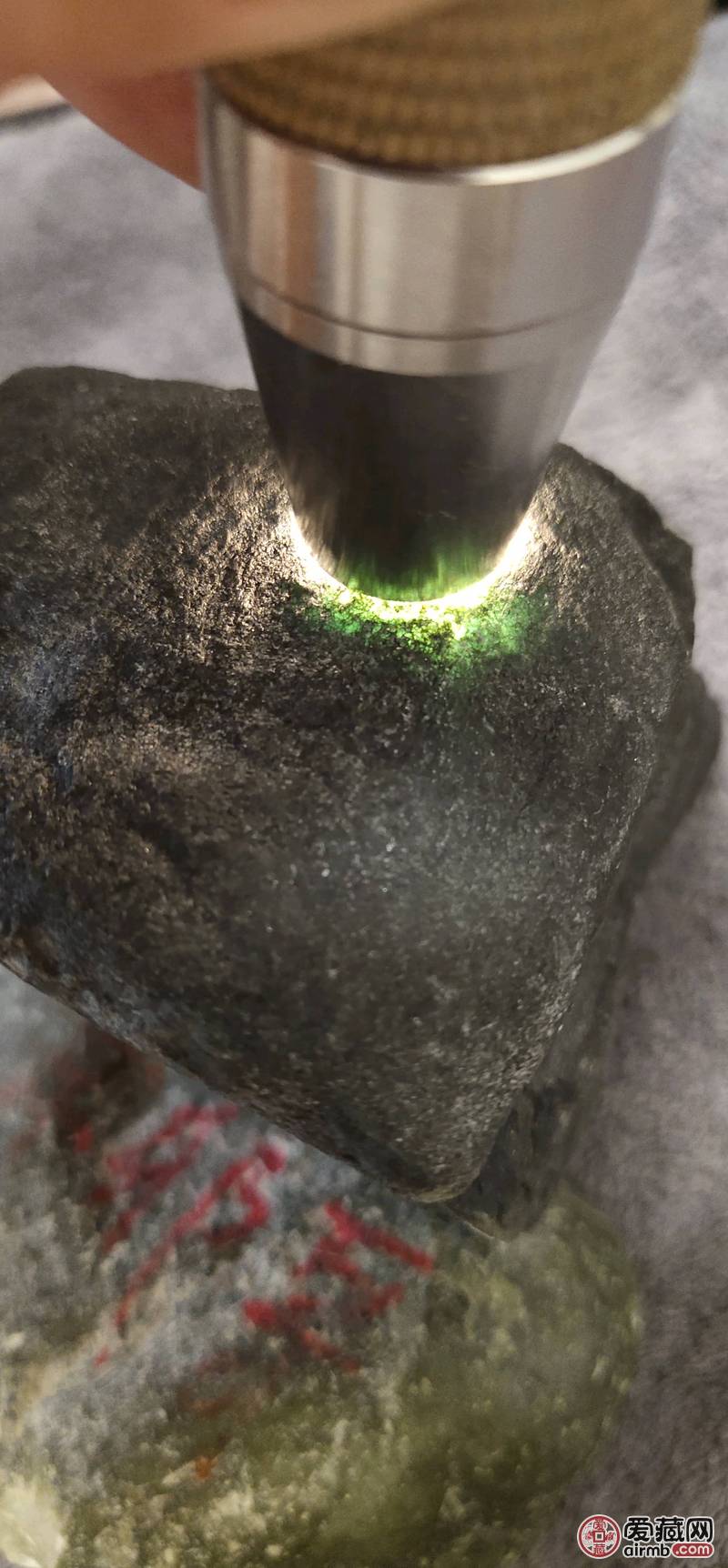 缅甸翡翠原石760克，宝贝皮壳