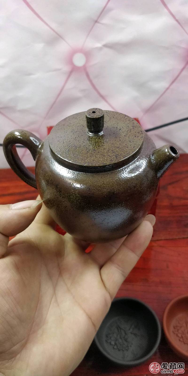 紫砂壶   落灰釉柴烧壶   