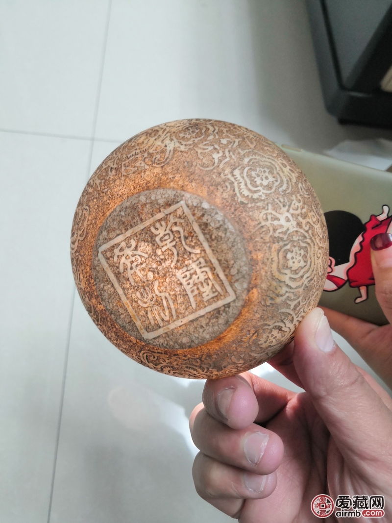 乾隆汉白玉碗，物品是真的，就是